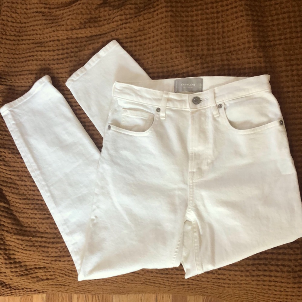 Everlane High rise straight cheeky jean in 26 crop